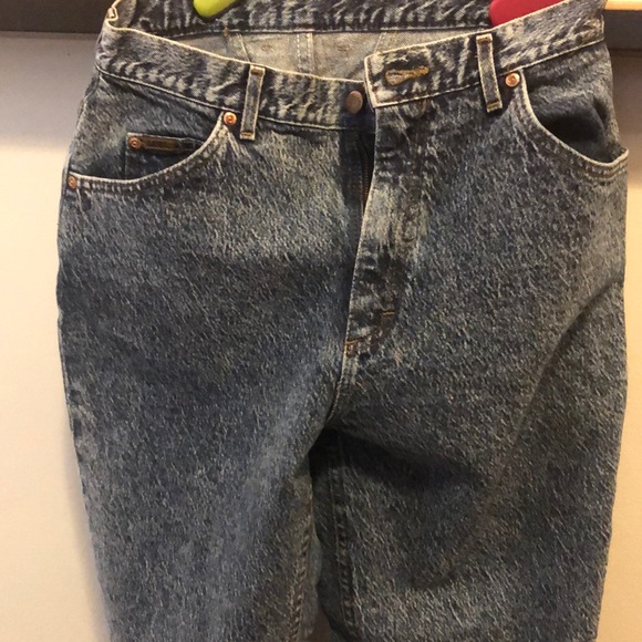 Vintage 80s LEE Acid Washed Jeans - Picture 6 of 8